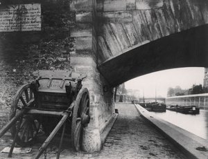 Pont de lArchevêché, a Quai de la Tournelle sarkán, Párizs, 1911 alkotó: Eugène Atget