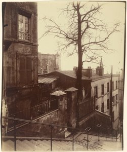 Lépcsőház, Montmartre, 1921. alkotó: Eugène Atget