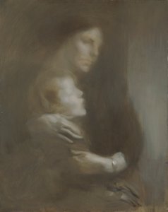 „Anyasági szenvedés”, 1896-97 alkotó: Eugène Carrière