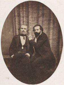 Pierre Bocage és barátja színész portréja, c. 1860. alkotó: Eugène Colliau