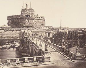 Híd és Castel S. Angelo, 1848-52.