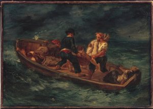 Hajó veszettekkel alkotó: Ferdinand Victor Eugene Delacroix