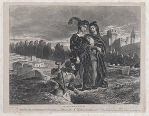 Hamlet Yorick koponyáján elmélkedik, 1828., 1828.