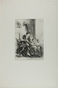 Hamlet és a királynő alkotó: Eugène Delacroix