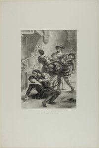 Hamlet halála, 16. tábla a Hamletből alkotó: Eugène Delacroix