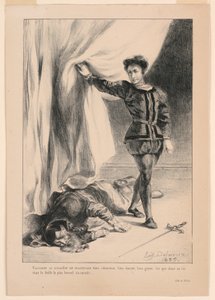 Illusztráció: Hamlet: Polonius halála (III,4)