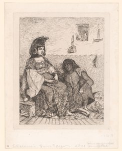 Zsidó nő Algírból alkotó: Eugène Delacroix
