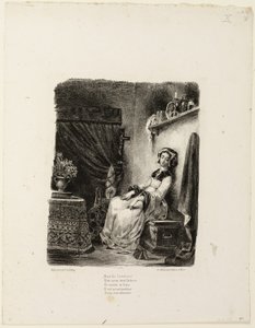 Marguerite a forgó keréknél alkotó: Eugène Delacroix