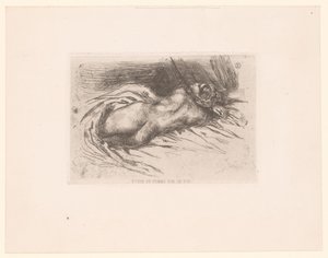 Meztelen nő hátulról nézve Etude de femme, vue de dos (cím a tárgyon)