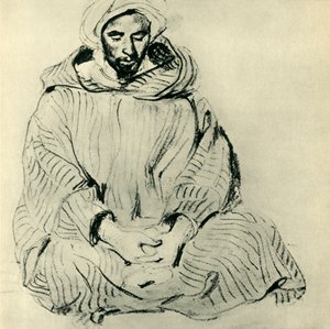 Imádkozó arab, 1832, 1943. alkotó: Ferdinand Victor Eugene Delacroix