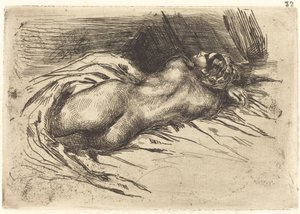 Tanulmány egy nőről, hátulról Tanulmány egy nőről hátulról, 1833. alkotó: Eugène Delacroix