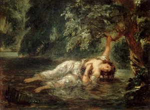 Ophelia halála, 1853.