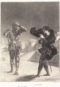 A szellem a teraszon (I. felvonás, V. jelenet) alkotó: Eugène Delacroix