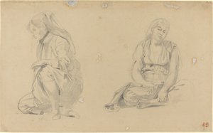 Algír nők, 1833. alkotó: Eugène Delacroix