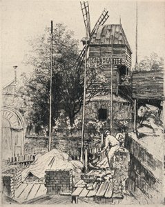 "The Moulin de la Galette, Montmartre", 1915