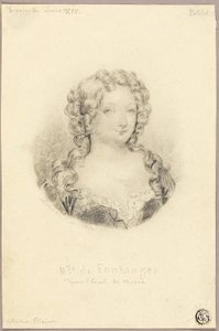 Medallion de Fontanges kisasszony portréja