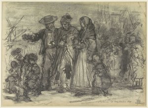 Egy öreg katona hazatérés a waterlooi csata után Return de Waterloo 1815. (cím a tárgyon)