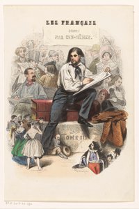 Vázlatkészítő művész Címlap ehhez: Les Français peints par eux-mêmes, 1841 alkotó: Eugène Guillaumot