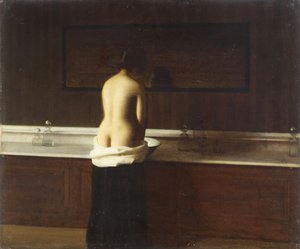 Fiatal nő a WC-nél, 1898 alkotó: Eugène Lomont