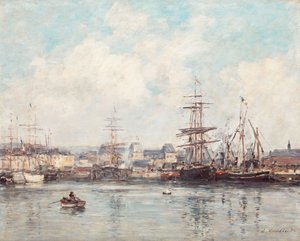Casimir Delavigne-medence Le Havre-ban alkotó: Eugene Louis Boudin