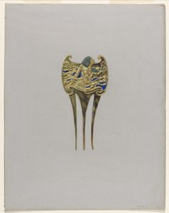 Tervezés nimfafésűhöz alkotó: Eugene Grasset