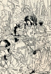 Jeanne DArc, Orleans, 1895 alkotó: Eugene Grasset