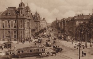 Budapest: Nyugati Palyaudvar A Terez-Koruttal; Boulevard De Therese Avec Le Gare De L