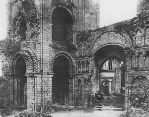 Castle Acre Priory, Norfolk, West End of Church belseje (f/w fotó) alkotó: European Photographer