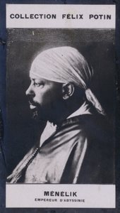 Menelick, Abesszínia császára (1844) (f/w fotó) alkotó: European Photographer
