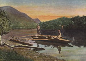 Pirogue of the Riviere De Monio alkotó: European Photographer