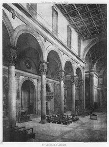St Lorenzo, Firenze (f/w fotó) alkotó: European Photographer