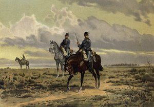 A lovasság előretörése (chromolitho) alkotó: European School