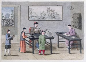 Egy kínai iskola, 1810 körül alkotó: European School