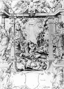 Ádám és Éva, 1609 (toll és tinta) alkotó: European School