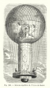 Aero-montgolfiere de Pilatre de Rozier (metszet) alkotó: European School