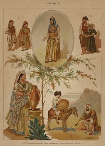 Afrika (színes litho) alkotó: European School
