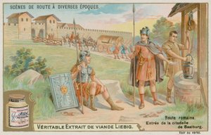 Ókori római út a Saalburg erődbe alkotó: European School