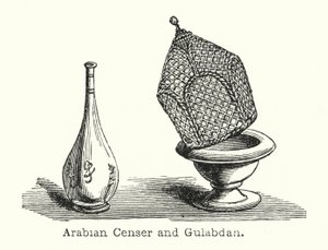 Arabian Censer és Gulabdan (metszet) alkotó: European School