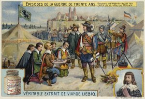 Szász-Weimari Bernard átveszi Breisach városának kulcsait, 1638 alkotó: European School