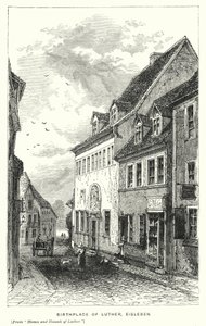 Luther szülőhelye, Eisleben (metszet) alkotó: European School