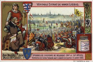 A flamand hadsereg áldása a Courtrai-i csata előtt, 1302 alkotó: European School
