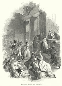 Bonaparte a közgyűlés előtt (metszet) alkotó: European School