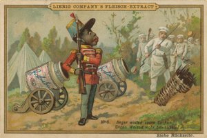 Cartoon African Guards Leibig Meat Extract Canon alkotó: European School