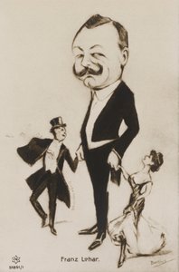 Franz Lehar karikatúra portréja (litográfia) alkotó: European School