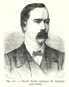 Charles Bright, angol-indiai távírómérnök (metszet) alkotó: European School