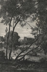 Chatsworth, Devonshire hercegének, Anglia (metszet) alkotó: European School