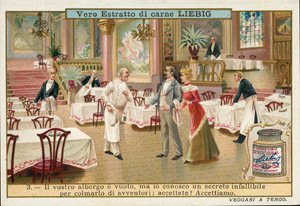 Séf ígérete, hogy megfordítja egy üres szálloda szerencséjét (chromolitho) alkotó: European School