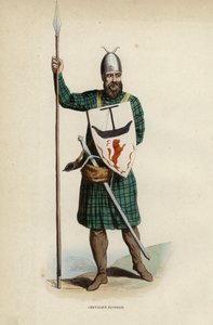 Skót lovag (színes metszet) alkotó: European School