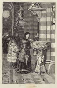 Konfirmáció a sienai székesegyházban alkotó: European School