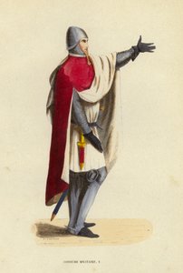 Costume Militaire (színes metszet) alkotó: European School